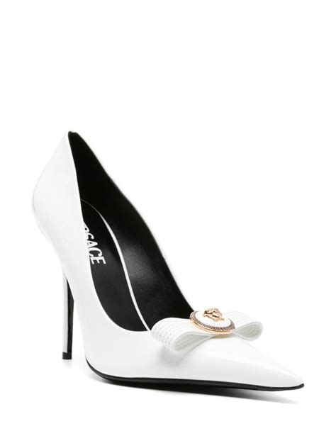 Versace Gianni Ribbon 110mm Patent Pumps 